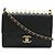Borsa a tracolla Chanel Matelassé Coco Mark Nero - vista 2