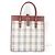 Borsa Tote Burberry Nova Check Rosso