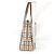 Borsa Burberry Nova Check Shadow Horse Beige - vista 3