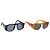 CHANEL Sonnenbrille Kunststoff 2 Set Black Brown CC Auth bs35606 Braun Schwarz