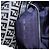 FENDI Zucchino Canvas Mamma Baguette Bolso de Hombro Navy Silver Auth 185146SAV Plata Azul marino - vista 11