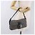 FENDI Zucchino Canvas Mamma Baguette Bolso de Hombro Navy Silver Auth 185146SAV Plata Azul marino - vista 27