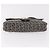 FENDI Zucchino Canvas Mamma Baguette Bolso de Hombro Navy Silver Auth 185146SAV Plata Azul marino - vista 6