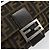 FENDI Zucca Canvas Mamma Baguette Shoulder Bag Black Brown Auth 184908SAM Marrone Nero - vista 19