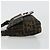 FENDI Zucca Canvas Mamma Baguette Shoulder Bag Black Brown Auth 184908SAM Marrone Nero - vista 4