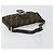 FENDI Zucca Canvas Mamma Baguette Shoulder Bag Black Brown Auth 184908SAM Marrone Nero - vista 7