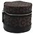 Céline Pochette CELINE C Macadam Canvas PVC Pelle Marrone Oro Auth 184972A D'oro
