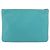 Clutch CHANEL Coco Havana in pelle di agnello blu turchese argento 185438V - vista 2