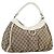 Borsa a tracolla GUCCI GG Canvas Abbey Beige Oro 189833 Auth 184930V D'oro