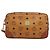 Clutch MCM Vicetos Logogram in pelle PVC Marrone Oro Auth ar13951 D'oro - vista 13