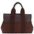 Hermès Borsa HERMES Valparaiso PM in tela e pelle marrone argento Auth BA13422 - vista 2