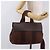 Hermès Borsa HERMES Valparaiso PM in tela e pelle marrone argento Auth BA13422 - vista 23