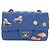 CHANEL Mini Matelasse 20 Chain Shoulder Bag Lamb Skin Blue Gold CC Auth 183794SM Bleu Doré - vue 13