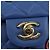 CHANEL Mini Matelasse 20 Chain Shoulder Bag Lamb Skin Blue Gold CC Auth 183794SM Bleu Doré - vue 21