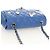 CHANEL Mini Matelasse 20 Chain Shoulder Bag Lamb Skin Blue Gold CC Auth 183794SM Bleu Doré - vue 6