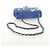 CHANEL Mini Matelasse 20 Chain Shoulder Bag Lamb Skin Blue Gold CC Auth 183794SM Bleu Doré - vue 7