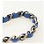 CHANEL Mini Matelasse 20 Chain Shoulder Bag Lamb Skin Blue Gold CC Auth 183794SM Bleu Doré - vue 8
