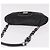 Borsa a Spalla con Catena PRADA in Pelle Nera Argento 185024SAM Nero - vista 6
