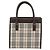Borsa BURBERRY Nova Check in tela nera e argento Auth ep14880 Nero - vista 13