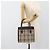 Borsa BURBERRY Nova Check in tela nera e argento Auth ep14880 Nero - vista 22