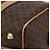 Céline Borsa CELINE Macadam Canvas PVC Pelle Marrone Oro Auth 183369A D'oro - vista 14