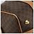 Céline Borsa CELINE Macadam Canvas PVC Pelle Marrone Oro Auth 183369A D'oro - vista 15