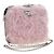 Borsa a Spalla con Catena PRADA in Pelliccia Rosa Argento 184728SAM