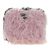 Borsa a Spalla con Catena PRADA in Pelliccia Rosa Argento 184728SAM - vista 13