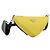 Borsa a Spalla PRADA Triangle in Pelle Nera e Gialla Auth ka4743SM Nero Giallo