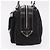 Borsa a Spalla PRADA Nylon Nero Argento Auth 185658SAM - vista 3