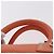 Sac à main LOEWE Anagram Americana 28 en cuir Orange Argent Auth ep14765 - vue 14