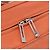 Sac à main LOEWE Anagram Americana 28 en cuir Orange Argent Auth ep14765 - vue 18