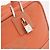 Sac à main LOEWE Anagram Americana 28 en cuir Orange Argent Auth ep14765 - vue 19