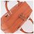 Sac à main LOEWE Anagram Americana 28 en cuir Orange Argent Auth ep14765 - vue 7