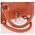 Sac à main LOEWE Anagram Americana 28 en cuir Orange Argent Auth ep14765 - vue 8