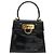 Borsa Salvatore Ferragamo Gancini in Pelle 2way Nera Oro Auth 185010 Nero D'oro - vista 13