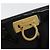 Sac à chaîne Gancini Salvatore Ferragamo en cuir verni noir et or Auth 184797 Doré - vue 19