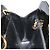 Sac à chaîne Gancini Salvatore Ferragamo en cuir verni noir et or Auth 184797 Doré - vue 20