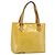 LOUIS VUITTON Bolso Monogram Vernis Houston Lime Yellow M91055 LV Auth 184778 Dorado