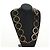 Collana Miu Miu metallo Gold Tone Auth 184634SAM - vista 11