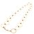 Collana Miu Miu metallo Gold Tone Auth 184634SAM - vista 2