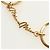 Collana Miu Miu metallo Gold Tone Auth 184634SAM - vista 3