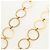 Collana Miu Miu metallo Gold Tone Auth 184634SAM - vista 4