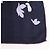 Carré Géant Hermès "Robe Legere" in cashmere e seta, blu navy - vista 20