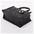 Dior Mini Book Tote in pelle Macrocannage Borsa a mano Nera Nero - vista 5
