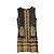 Chanel Cruise 2010 Gold Foil Strickkleid Schwarz Golden