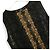 Chanel Cruise 2010 Gold Foil Strickkleid Schwarz Golden - Ansicht 3