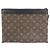 Borsa Louis Vuitton Monogram Macassar Pochette To Go M82079 Marrone Nero - vista 2