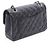 Borsa a Spalla Chanel Matelassé Double Flap Nero - vista 2