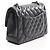 Borsa a tracolla Chanel Matelassé Double Flap Nero - vista 2